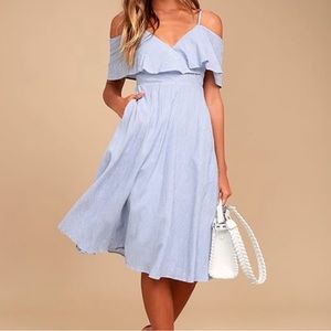 Lulu’s off-shoulder yacht dress with pockets
